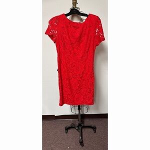 RED Lace Dress